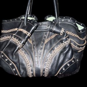 Cole Haan Leather Village Grommet Bag